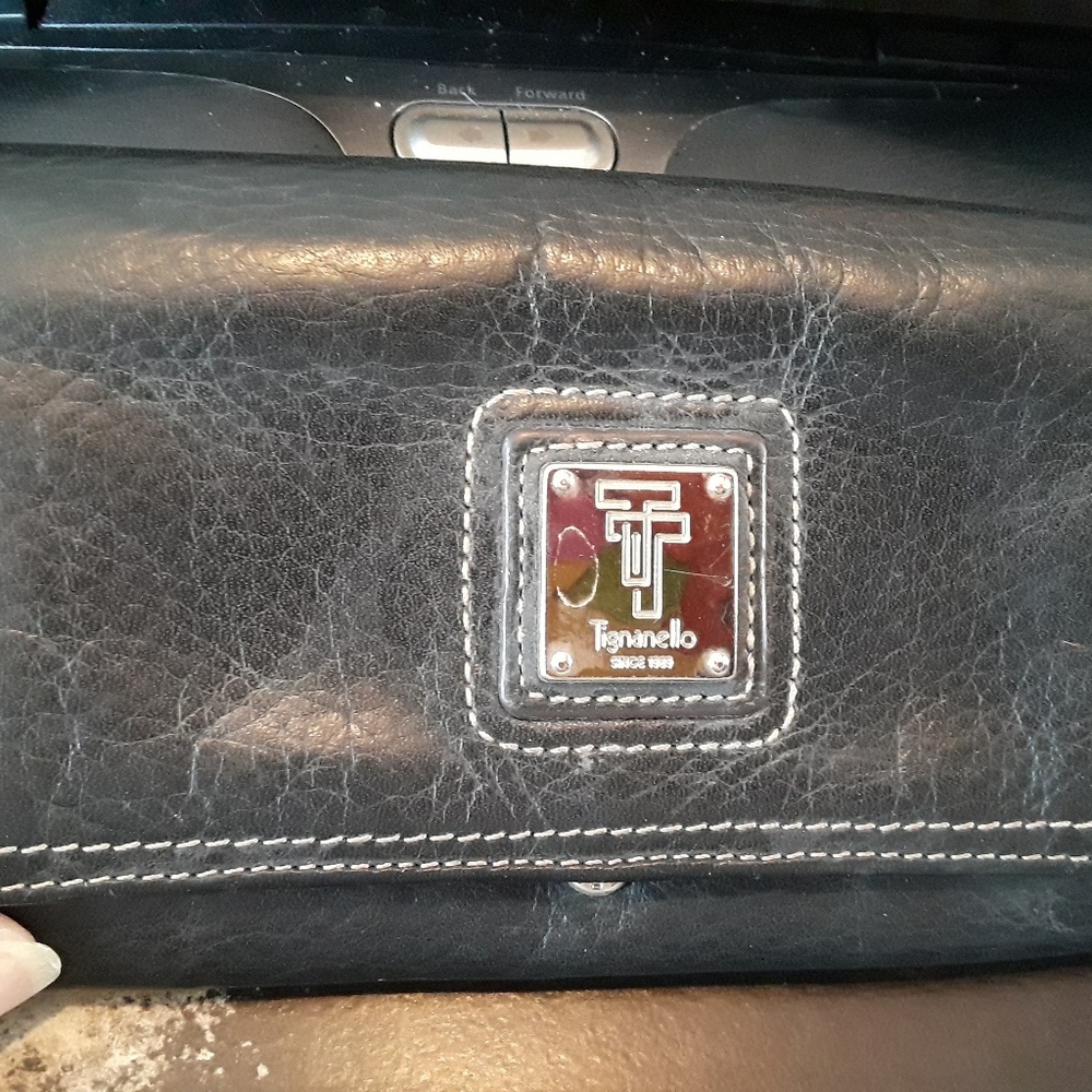Tignanello Black Leather Wallet